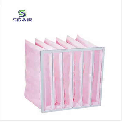 สแตนเลสเหล็กกระปุก สื่อสังเคราะห์ G4 8 กระเป๋า ระบบกรอง Hepa สีเขียว