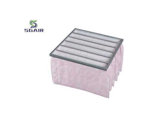 เครื่องกรองกระเป๋ากระเป๋า H13 Hepa สายใยไม่เนื้อ สําหรับห้องสะอาด