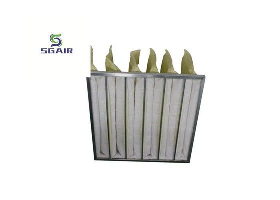 เครื่องกรองอากาศกระเป๋าสะเก็ดของ Hepa ที่มีประสิทธิภาพ 99.97%