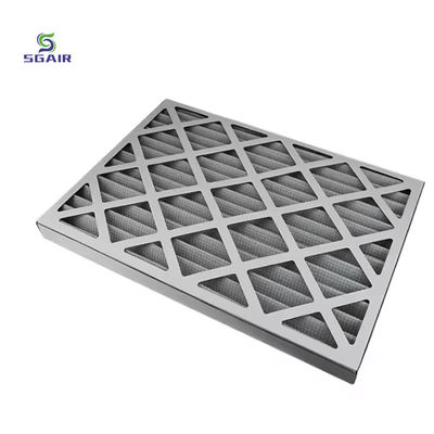ประสิทธิภาพหยาบ F6 เครื่องกรองอากาศ Hepa แบบพับ