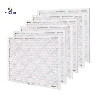 20x25x1 HVAC ปกรณ์กรองอากาศก่อนกระดาษแผ่น pleated สําหรับ AC furnace