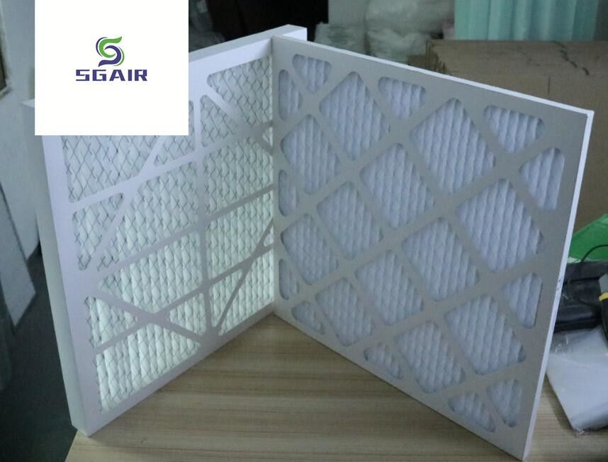 G3 G4 Merv 8 Hepa Air Filter สําหรับ HVAC, เครื่องกรองแผ่น pleated