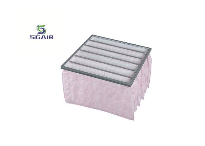 เครื่องกรองกระเป๋ากระเป๋า H13 Hepa สายใยไม่เนื้อ สําหรับห้องสะอาด