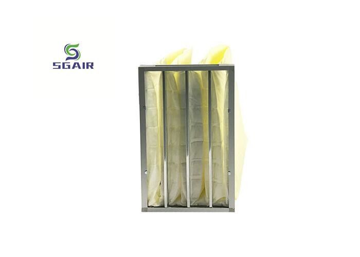ประสิทธิภาพ G3 ถึง F9 Hepa Bag Air Filter สามารถล้างได้ สําหรับเครื่องปรับอากาศกลาง