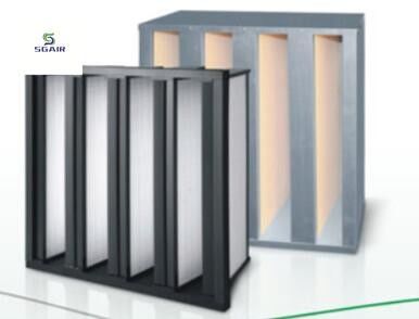 สารกรองรวมประสิทธิภาพกลาง / HEPA Com Bined Filter พื้นที่กรองขยาย