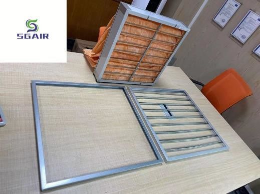 เครื่องกรองอากาศแบบ H13 Hepa สายใยไม่เนียน สําหรับห้องสะอาด
