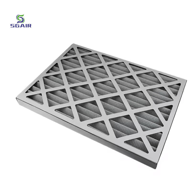 ประสิทธิภาพหยาบ F6 เครื่องกรองอากาศ Hepa แบบพับ